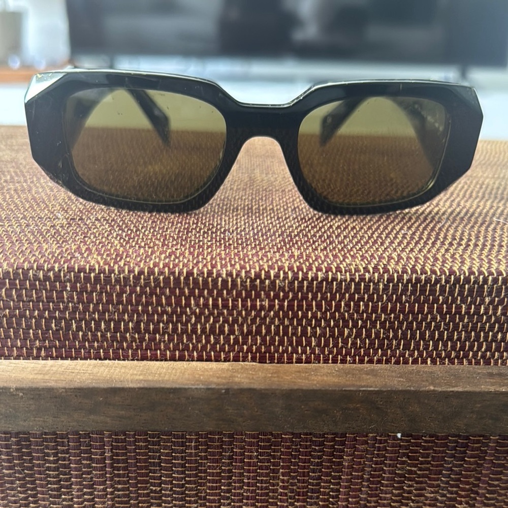 Prada Black and Brown Sunglasses